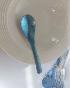 Cuillère à soupe en titane pur, cristallisée à haute température, résistante à la chaleur, anti-moisissure, antibactérienne, couleur unie, minimaliste - Product Image 5