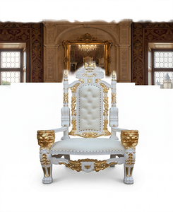 Sillón individual Premium Royal Accent hecho de madera maciza para una comodidad duradera y un estilo de lujo para la sala de estar. - Product Image 1