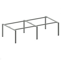 BERSON-Mesa de lectura para ordenador de oficina, patas de metal, Cara de cara, marco de 4 asientos, barato