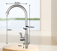 Robinet de cuisine neuf en acier inoxydable, anti-éclaboussures, mitigeur chaud et froid, avec douchette extractible pour évier