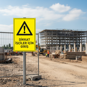 Panneau d'entrée pour les travailleurs – Panneau de sécurité essentiel pour les cours et les pelouses - Product Image 5