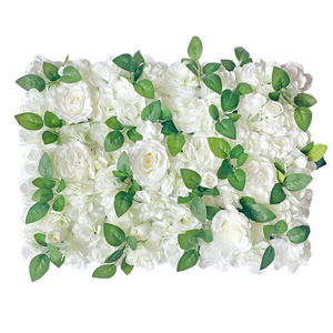 Paneles Decorativos de Pared con Flores Artificiales Azul Cielo de 40x60 cm, Populares para el Día de la Madre, Fondo Festivo, Decoración del Hogar - Product Image 5