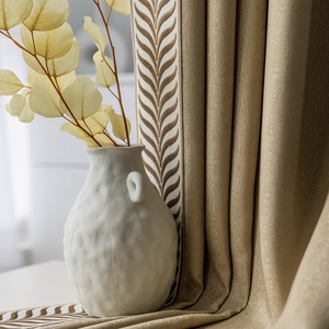 2022 nuovo stile personalizzato jacquard tenda pronta con macramè per soggiorno camera da letto - Product Image 2