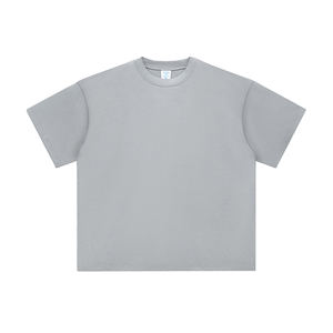 T-shirt à impression personnalisée surdimensionnée T-shirt blanc uni 100% coton pour homme - Product Image 1