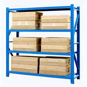 יחידות מדפים מפלדה כבדה הניתנות להתאמה אישית למחסנים, הגנה מפני קורוזיה, מגוון צבעים, למרכזי הפצה קמעונאיים - Product Image 5