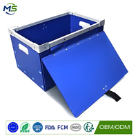 Prix usine Caisse de manutention en plastique alvéolaire PP avec poignées, recyclable, pour sushis, nouilles, jus, chewing-gum