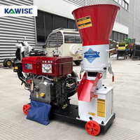 Machine à granulés d'aliments pour porcs à usage agricole avec moteur diesel et diamètre de granulés de 2,5 à 8 mm