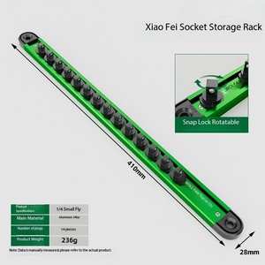 Juego de 3 piezas de soportes portátiles para rieles de alta resistencia con clip, ajustables, giratorios lateralmente, para almacenamiento de herramientas, construcción metálica - Product Image 5