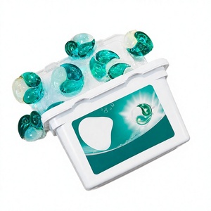 Capsules de lessive jetables, prix fabricant, gel OEM pour machine à laver automatique, parfum floral forestier frais - Product Image 1