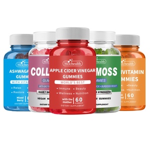 Gommose all'Aceto di Mele all'Ingrosso con Muschio Marino, Sambuco, Mirtillo Rosso, Ashwagandha, Vitamine, Biotina e Collagene - Product Image 1
