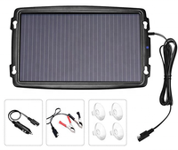Module de panneau solaire amorphe Portable 4.5W cadre en plastique léger 18V charge pour Camping randonnée petite pince crocodile lumière