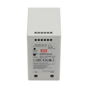 original DDRH-60-24 Switching Power Supply 60W Ultra Wide Input Din Rail Type Dc-Dc Converter Meanwell