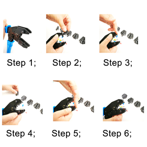 Wire Terminal <strong>Crimper</strong> <strong>Hand</strong> Crimping <strong>Tools</strong> Good Quality New Handy Pliers <strong>Crimp</strong> <strong>Tool</strong> Set - Product Image 6