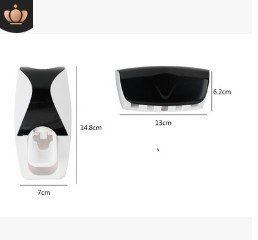 <strong>Toothpaste</strong> Squeezing Device Punch-free Wall Suction <strong>Toothbrush</strong> <strong>Holder</strong> Bathroom <strong>Toothpaste</strong> <strong>Holder</strong> - Product Image 3