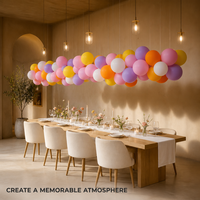 Ballon en latex rond arc-en-ciel de 10 pouces à long cou, idéal pour les décorations promotionnelles de Thanksgiving et Halloween, articles de fête