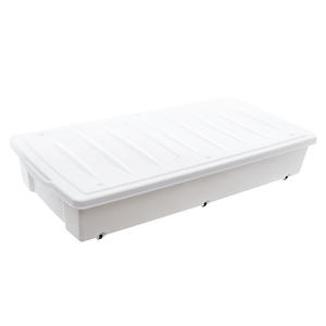 Boîte de rangement sous lit Xitianlong 54L, style tiroir avec roulettes, rectangle, couleur unie, organiseur en plastique pour rangement de chambre - Product Image 5