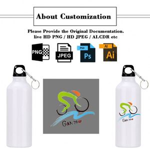 Botella de Agua Deportiva de Aluminio con Logotipo Personalizado, para Promociones, Actividades Corporativas, Regalos Empresariales - Product Image 2