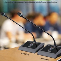 Système audio sans fil UHF professionnel pour salles de conférence, connecteurs filaires de type C XLR, comprend un microphone à condensateur pour casque