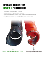 Funda Espiral Protectora de Cables de PE de 4-50 mm, Protector Flexible para Mangueras, Gestión de Cables, Protección Espiral para Mangueras Hidráulicas y Cables