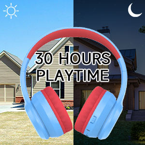 Eson वायरलेस rgb लाइट हेडसेट-इन माइक पर बिल्ट-इन माइक पर सुरक्षित वॉल्यूम-बच्चों की सुनवाई को सीमित करना - Product Image 4