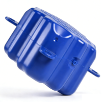 Plateforme modulaire flottante en plastique HDPE pour pontons, résistante à la chaleur et au froid, capacité de charge 350 kg/m, pour bateaux et jet-skis, moulée par injection