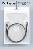 Câble USB3.2 Type-C ULT-unite 20 Gbps 4K60Hz 0,3 m/0,6 m/1 m/1,5 m/2 m/3 m/5 m avec charge rapide 240 W 5 A, certification CE/FCC/UKCA/RoHS