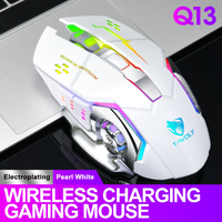 Ratón Ergonómico Vertical Inalámbrico para Juegos, 1600 DPI, Sensor Óptico Recargable, Orientación para Mano Derecha, para Computadora Portátil
