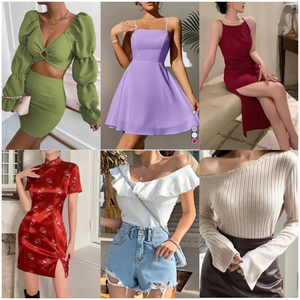 Kadın yepyeni yaz elbiseler Tops & t-shirt Polyester/pamuk karışık boyutları toptan balya - Product Image 2