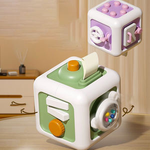 <span class=keywords><strong>Cube</strong></span> <span class=keywords><strong>d</strong></span>'activités de dessin animé, jouets éducatifs pour bébés, entraînement de la force de mouvement, planche <span class=keywords><strong>d</strong></span>'activités hexagonale, jouet à interrupteur - Product Image 3
