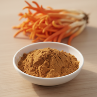 Complément Alimentaire Qualité Alimentaire Extrait de Champignon Cordyceps Militaris Corps Fruité Cordycepine 2% en Poudre Testé HPLC Conditionnement en Fût