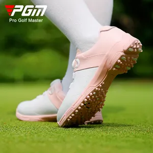 PGM XZ298 Высококачественная обувь для гольфа от производителя на заказ Нескользящая Водонепроницаемая женская розовая обувь для гольфа женская обувь