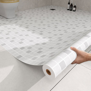 Papier Adhésif Moderne en PVC Imperméable Mat à Motifs Cristallins Gaufrés pour Revêtement de <span class=keywords><strong>Sol</strong></span> Cuisine Salle de Bain Chambre Maison - Product Image 1