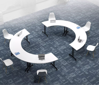 Nouvelle table de conférence mobile Ekintop pour formation, groupe, étudiants, bureau, consultation et négociation