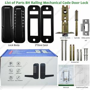 Serrure <span class=keywords><strong>de</strong></span> <span class=keywords><strong>porte</strong></span> à <span class=keywords><strong>code</strong></span> mécanique sans clé moderne, à combinaison, en alliage <span class=keywords><strong>de</strong></span> zinc, à <span class=keywords><strong>poignée</strong></span> simple - Product Image 6