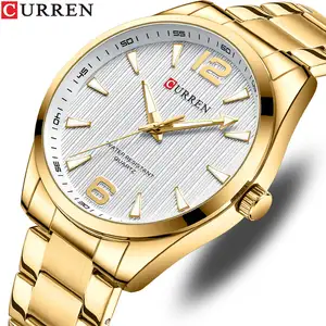 CURREN 8434 Fashion Boys Quartz Shock Resistant Water Resistant Watches Alloy Chronograph Design Watch Men Watch 2022