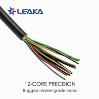 Connecteur d'alimentation sous-marin rond scellé à 12 broches, 10 ampères, 12 volts CC, étanche IP69, fileté mâle-femelle, pour applications marines sous-marines ROV AUV