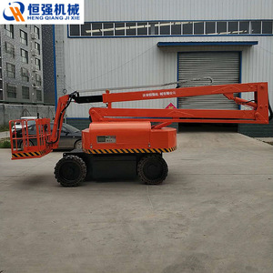 รถกระเช้าบูมแบบขับเคลื่อนด้วยตัวเอง Hengqiang Mechanical ขนาด 14 เมตร แบบพับได้ ใช้เครื่องยนต์ดีเซล - Product Image 3