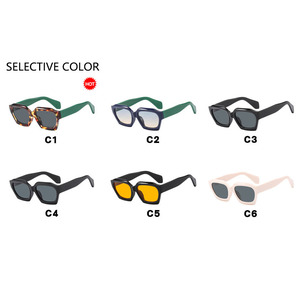 2024 European American Style Gold <b>Sunglasses</b> New Trend Ins Fashion Modern Street Photography Polygonal Irregular Personality - Product Image 4