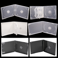 Boîtier CD en Plastique, Ensemble DVD pour Films, Musique, VCD, Boîtiers DVD Vides, Couverture CD Coque