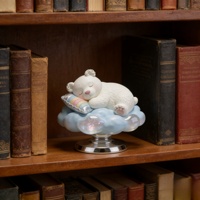 Escultura de Oso Nube BZY Personalizable, Decoración Grande para Exteriores o Interiores, Escultura de Resina para Decoración del Hogar