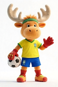ふわふわで快適な可愛いぬいぐるみ、ムース、ジャガー、ハクトウワシのおもちゃ、流行のワールドカップマスコット、リアルなカスタム、卸売、人気商品 - Product Image 2