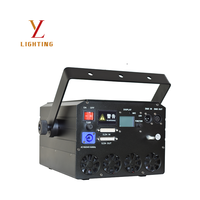 Projecteur laser de scène à LED à semi-conducteurs pompés par diode, puissance totale 200W, 15W, système de balayage ILDA, en alliage d'aluminium, pour utilisation en soirée