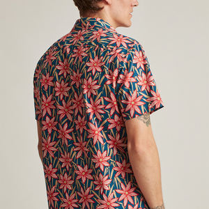 2022 Floral Homme Floreadas Para Chemise Homme a Fleurs Social Ropa De Seda Para Homem Masculinas Chemise Décontractée - Product Image 2