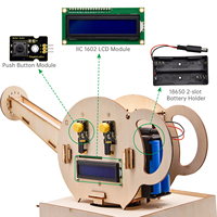 Kit de démarrage de projets de programmation STEM Keyestudio, système d'arrosage automatique des fleurs en bois, kit d'apprentissage pour Arduino
