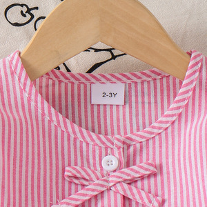 Nuovo Stile Autunnale Top a Righe Rosa con Jeans <span class=keywords><strong>Abbigliamento</strong></span> per Ragazze Stile Dolce Vendita all'Ingrosso - Product Image 3