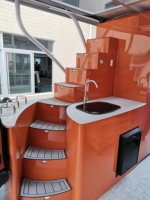 Nouvel Arrivage Yacht de Luxe Double Pont de 30 Pieds, Meilleur Bateau Ponton en Aluminium Fibre de Verre pour Croisière Pêche Sports – Moteur Hors-Bord Inclus