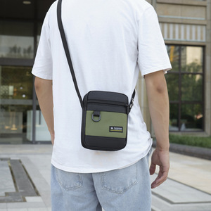Cross-border Men's Crossbody <b>Bag</b> <b>Mini</b> Small <b>Bag</b> Mobile Phone <b>Bag</b> Simple Single-layer Casual Shoulder <b>Bag</b> Oxford Cloth Handbag - Product Image 4