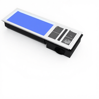 Lumière LED de salle de bain avec ventilateur de ventilation et chauffage d'air, effet ciel bleu artificiel, 110V 220V