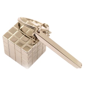 Tùy chỉnh kim loại giáo dục đồ chơi Keyring 3D Cube laser logo Keychain quảng cáo micro cube chủ chốt - Product Image 5