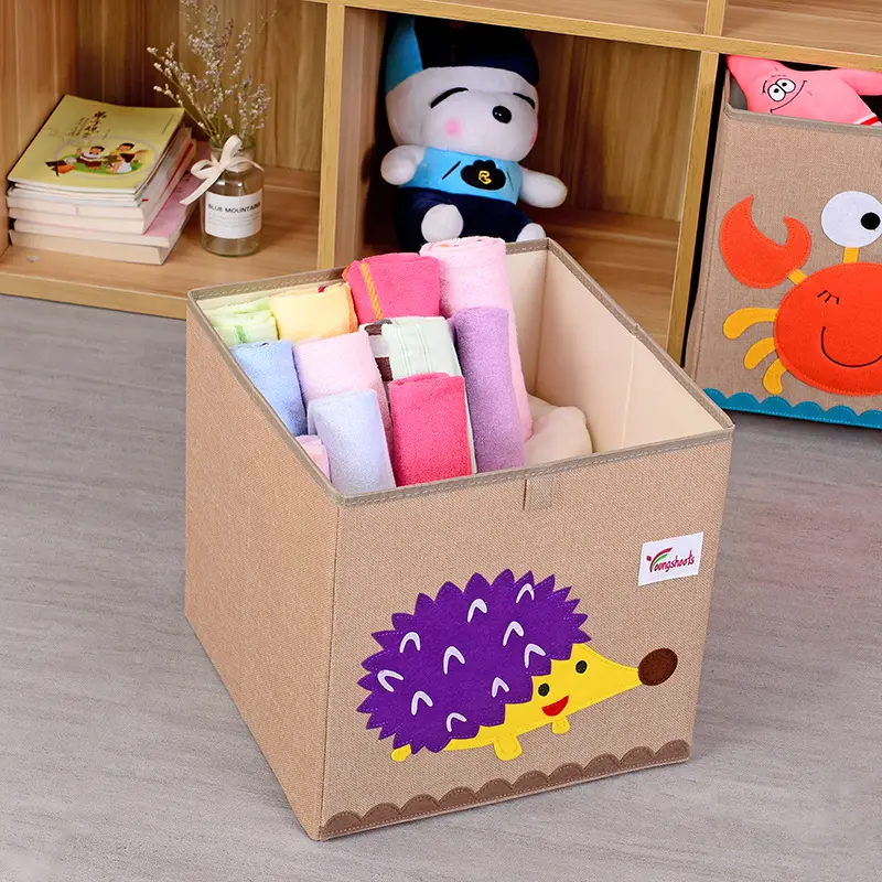6 Stück faltbare Spielzeug Aufbewahrung würfel Animal Organizer Bins Stoff Spielzeug kiste Brustkorb Behälter für Kleinkinder Kinder Jungen und Mädchen
